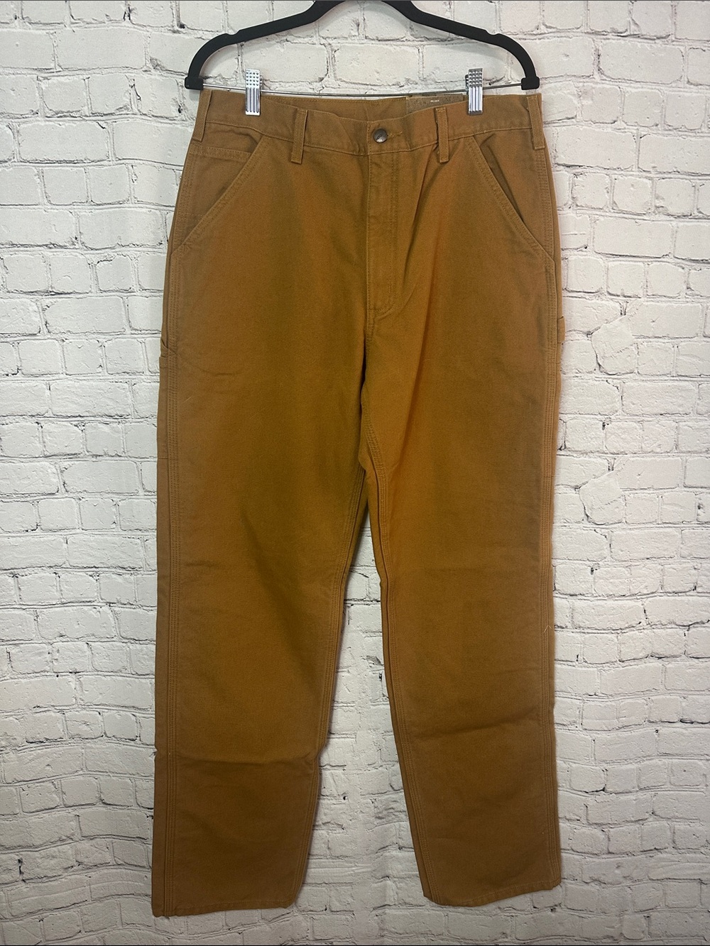 Carhartt Original Fit Washed Duck Work Dungarees Flannel Lined 34 X 36 NEW